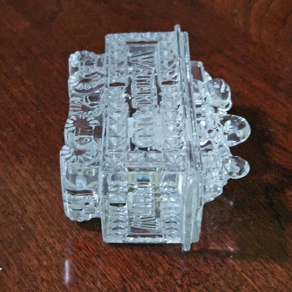 2010 NIB CLASSIC WATERFORD LEAD CRYSTAL COAL CAR TRAIN CHRISTMAS ORNAMENT 2ne - Picture 7 of 16
